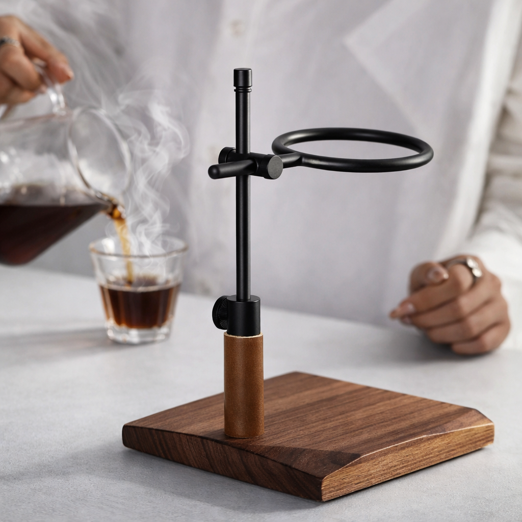 Pour Over Ständer aus Holz
