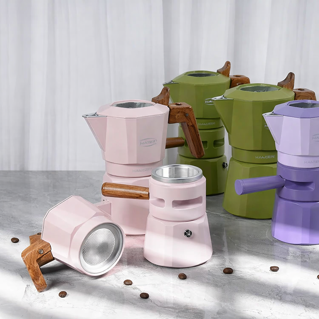 Italienische Moka Kanne Colore – 4 Tassen