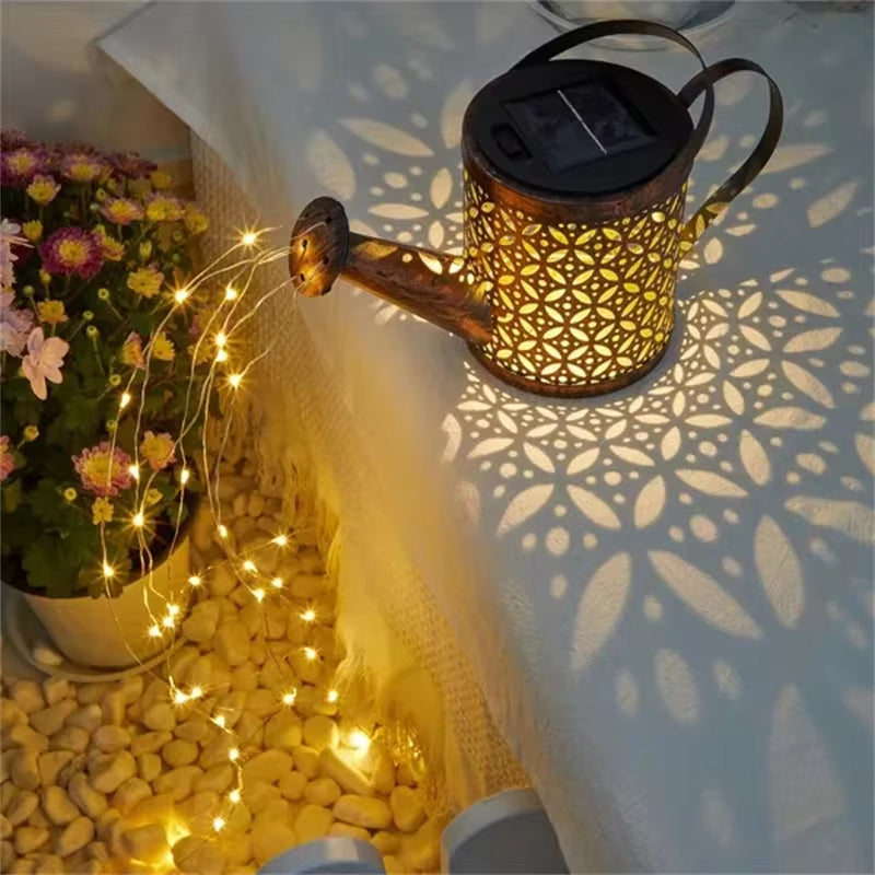 Solar-Gartenlampe mit Kaskadenlicht