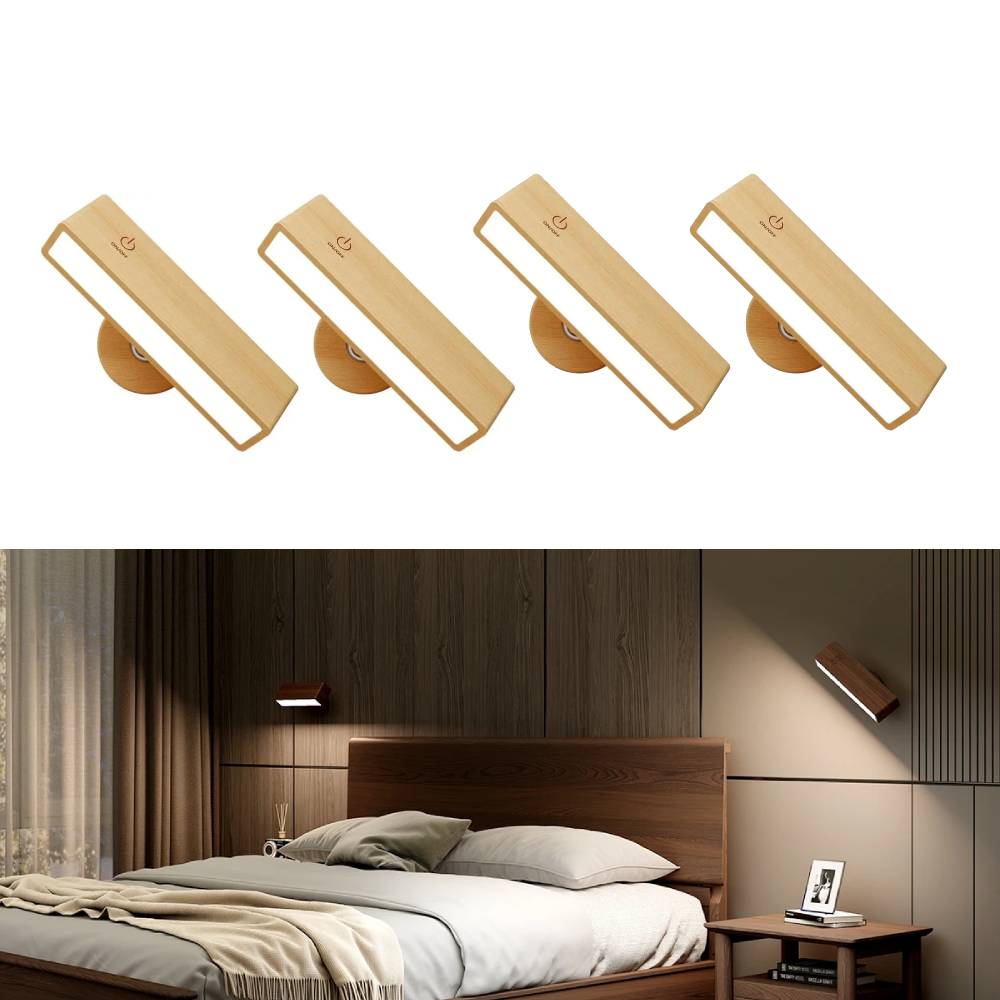Wireless Wooden Wall Lamp Nordica