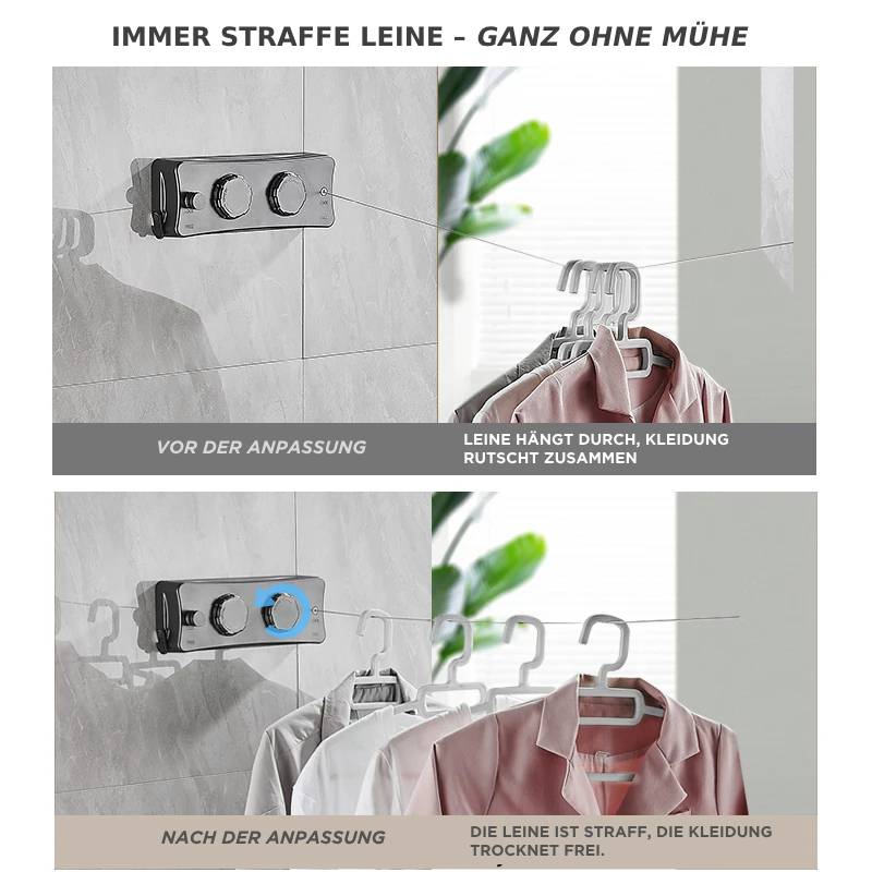 Ausziehbare Wäscheleine InvisibleLine