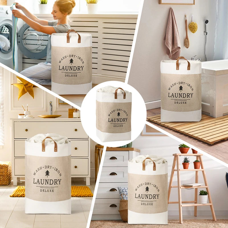 Foldable Deluxe Laundry Basket