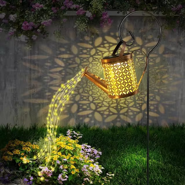 Solar-Gartenlampe mit Kaskadenlicht
