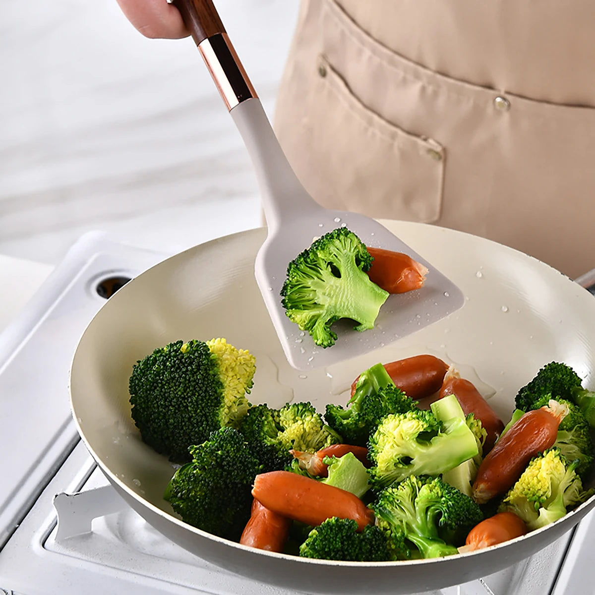 Ensemble d'ustensiles de cuisine en silicone luxueux | 13 pièces