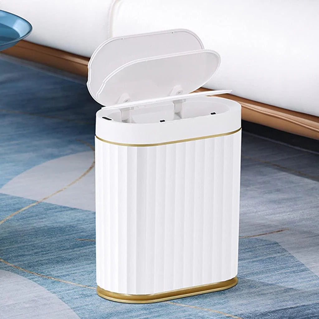 Elegante pattumiera con sensore