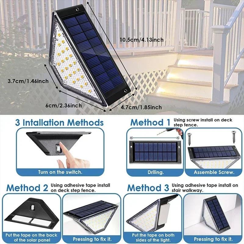 Solarlicht für Außenbereiche LumiStep