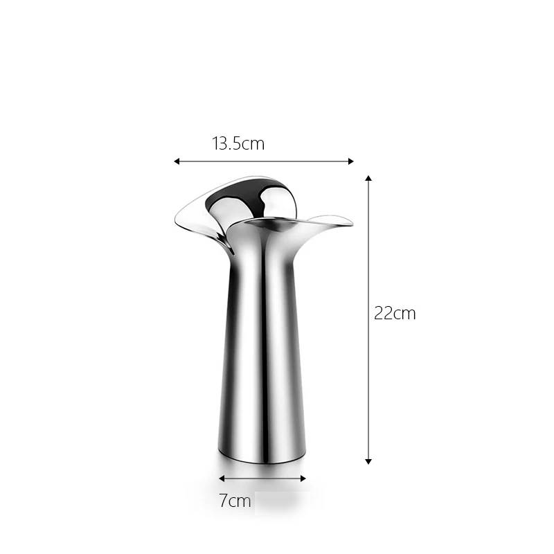 Vase aus Edelstahl Lira
