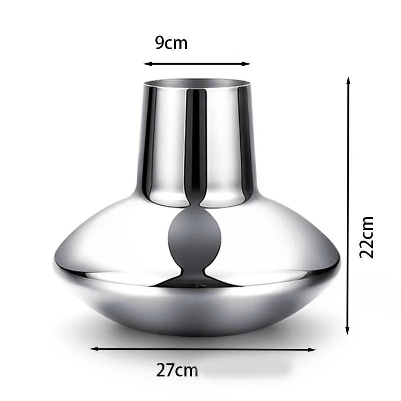 Vase made of stainless steel Elara