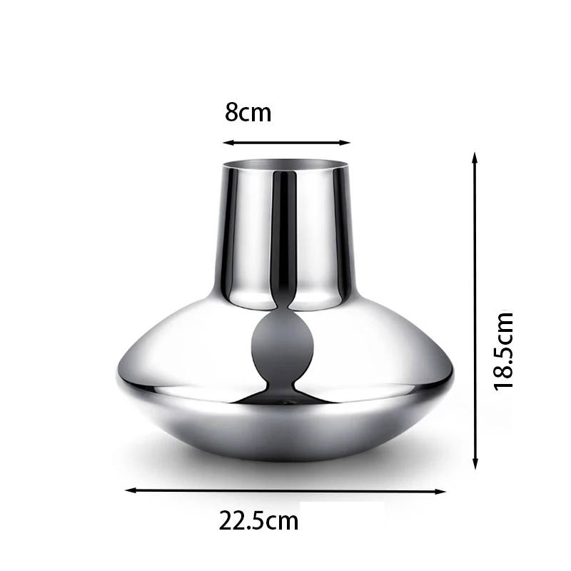 Vase made of stainless steel Elara