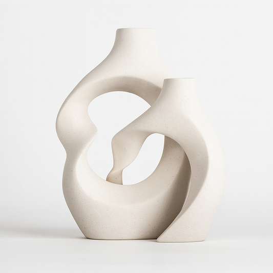 Double Nordic Ceramic Vase