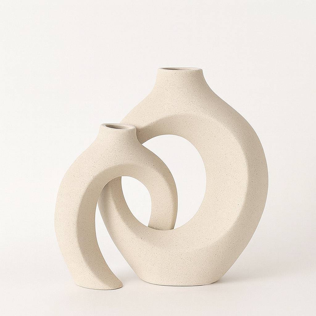 Double Decorative Ceramic Vase