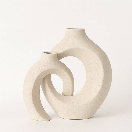 Double Decorative Ceramic Vase