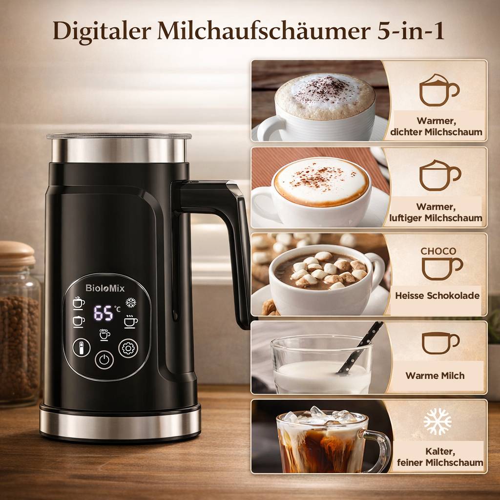 Digitaler Milchaufschäumer 5-in-1