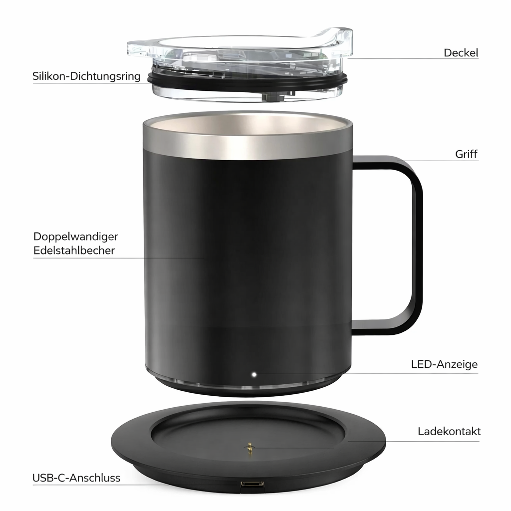 Thermobecher mit Heizstation