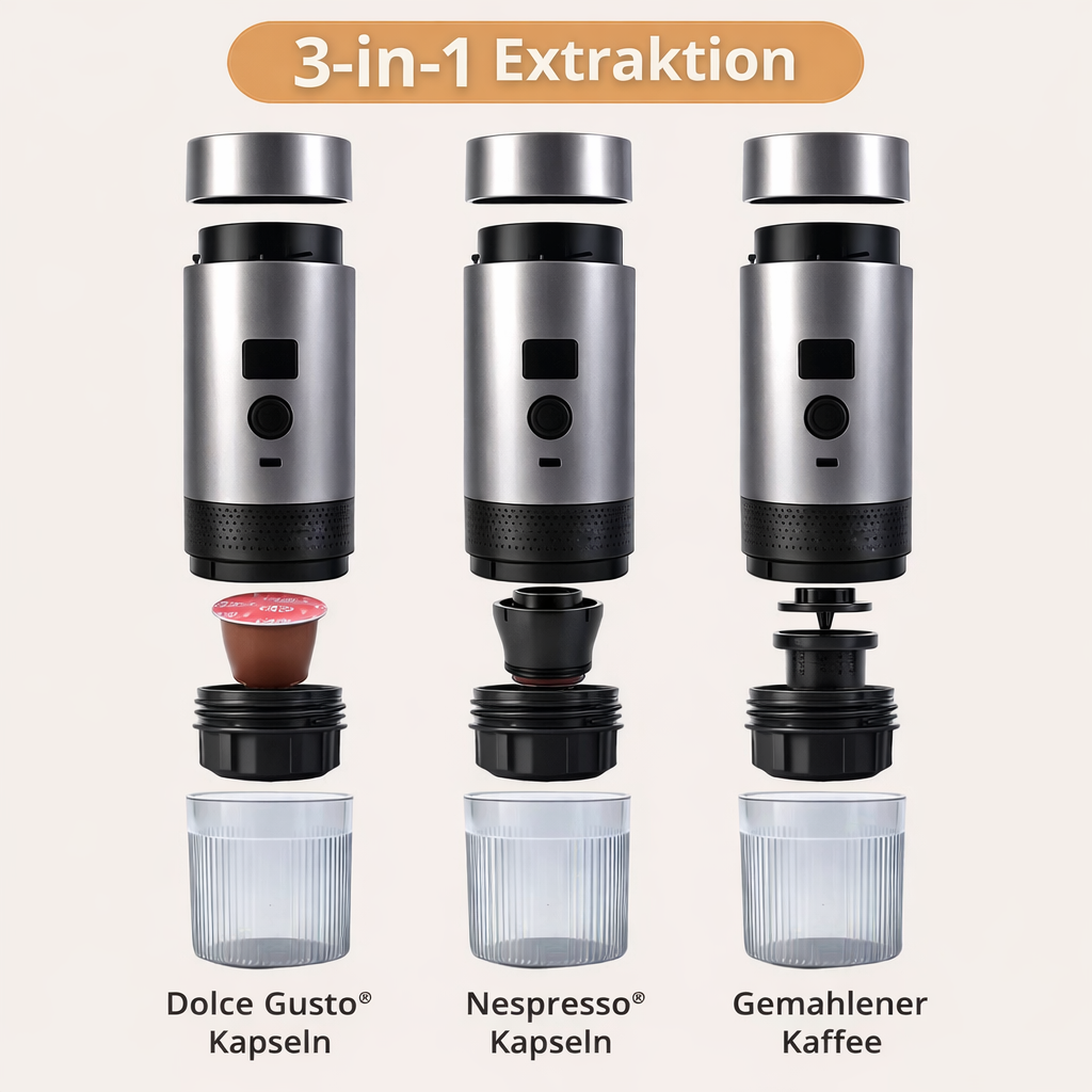 Portable Espresso Maschine 3-in-1