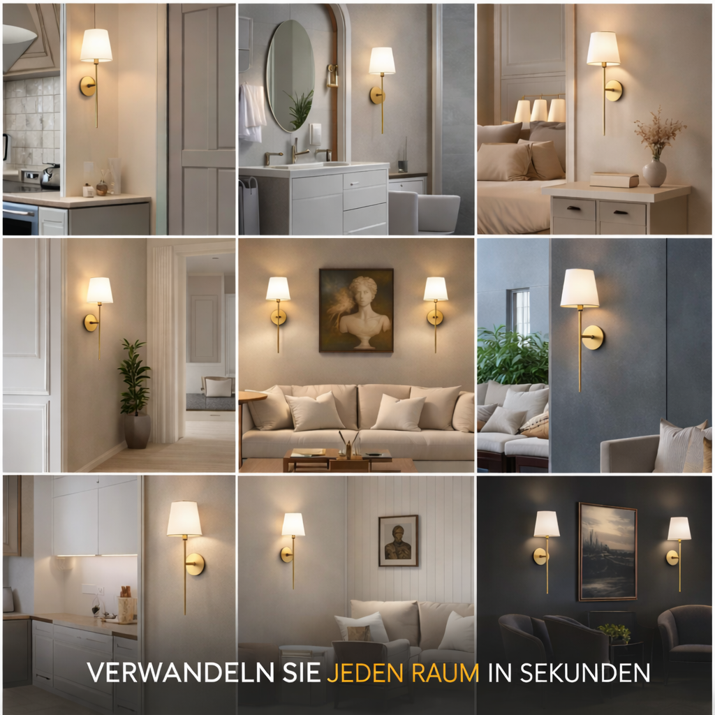 Wireless Wall Lamp Without Drilling Luma