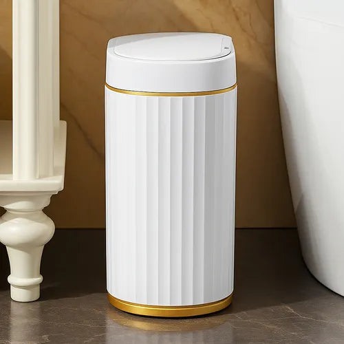 Pattumiera Intelligente Sottile Con Sensore, 26x20x14 Cm, Impermeabile IPX5, Per Cucina E Bagno