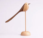 Holzskulptur Birdie Duo