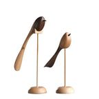 Holzskulptur Birdie Duo