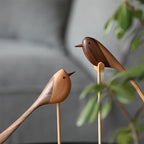 Holzskulptur Birdie Duo