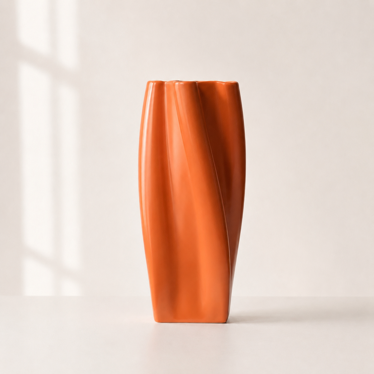 Minimalistische Deko-Keramikvase Spirallis