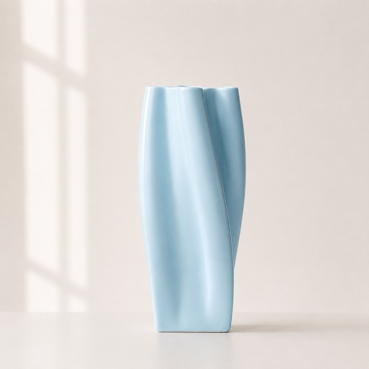 Minimalistische Deko-Keramikvase Spirallis
