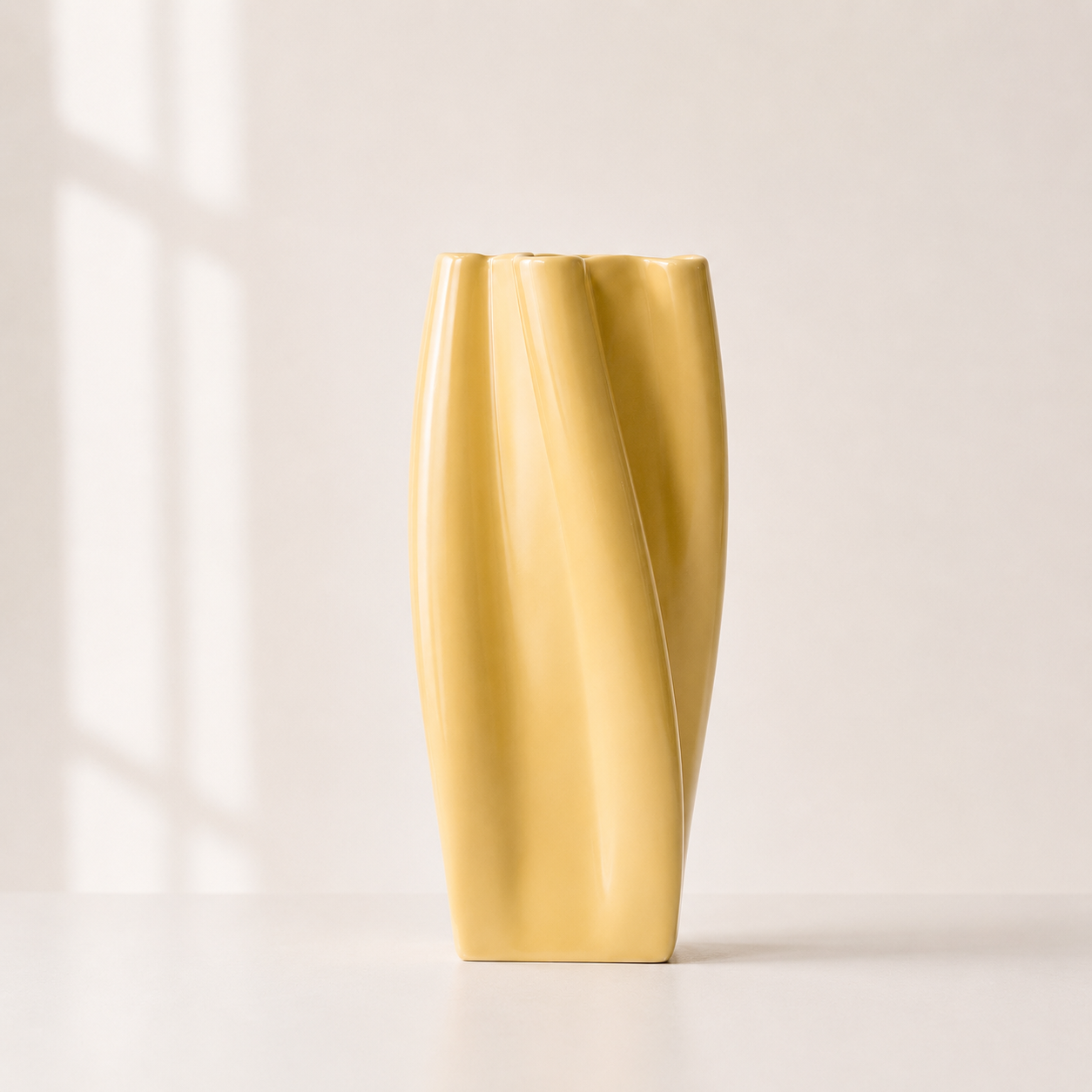 Minimalistische Deko-Keramikvase Spirallis
