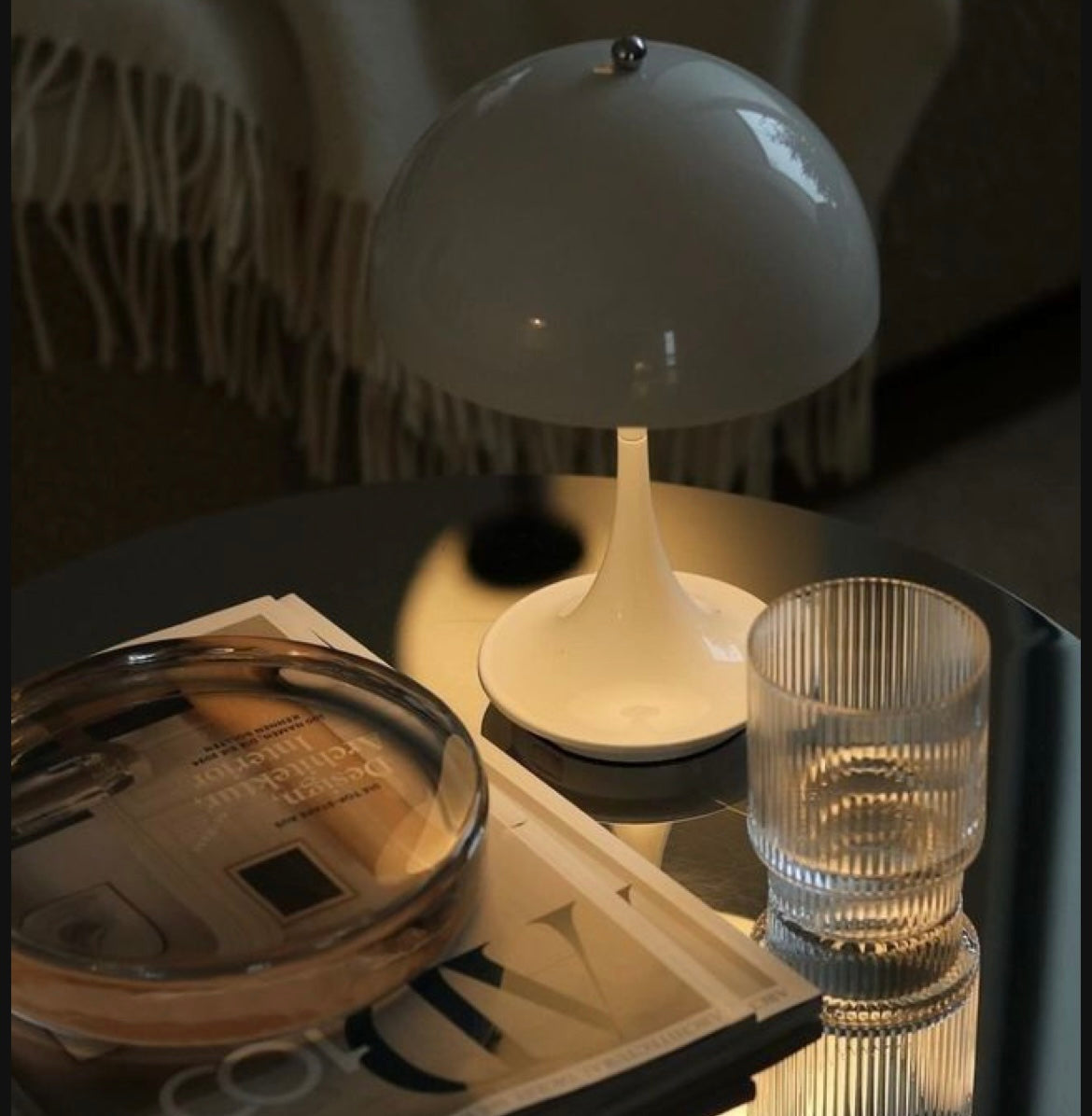 Lampada da tavolo senza cavo MushroomLight