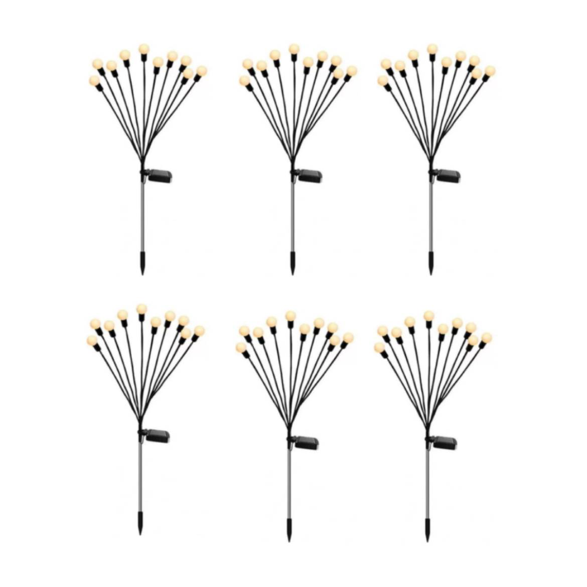 Solar Garden Lights Set 6 Pieces Firefly