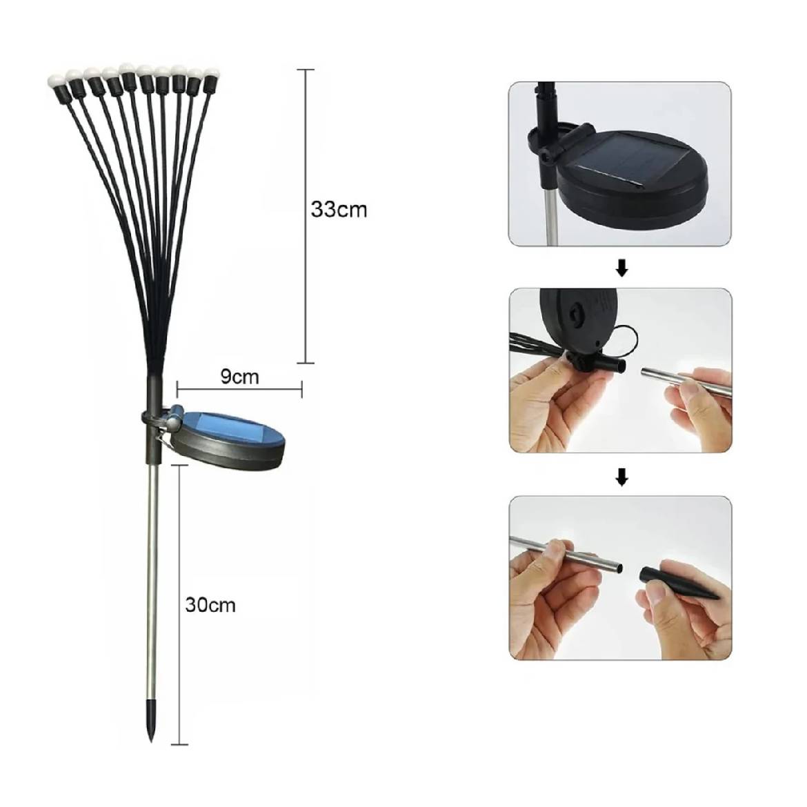 Solar Garden Lights Set 6 Pieces Firefly
