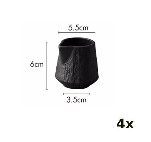 Keramik Saucenschälchen Set – 4-teilig