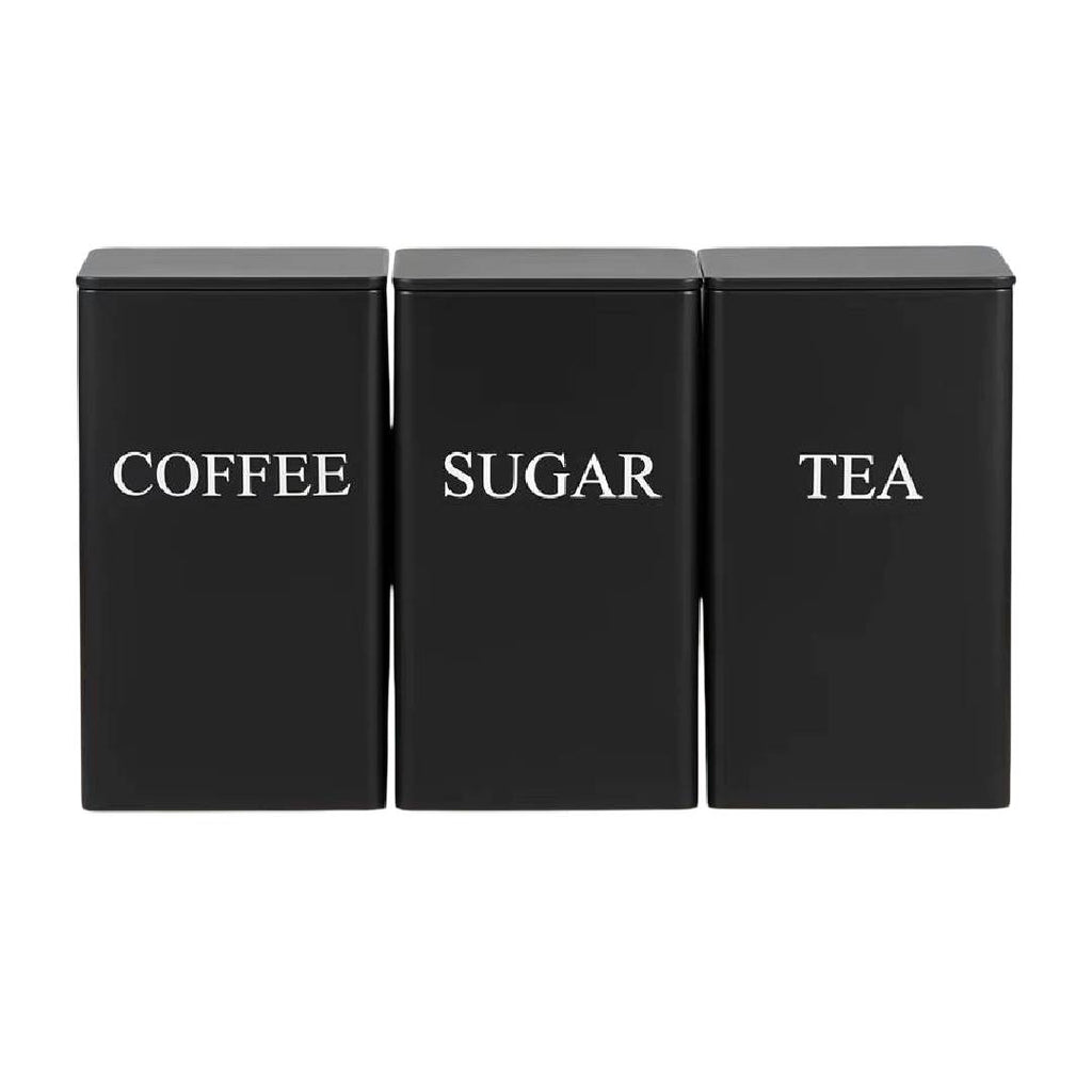 Vorratsdosen Set Minimalist - Kaffee, Zucker, Tee