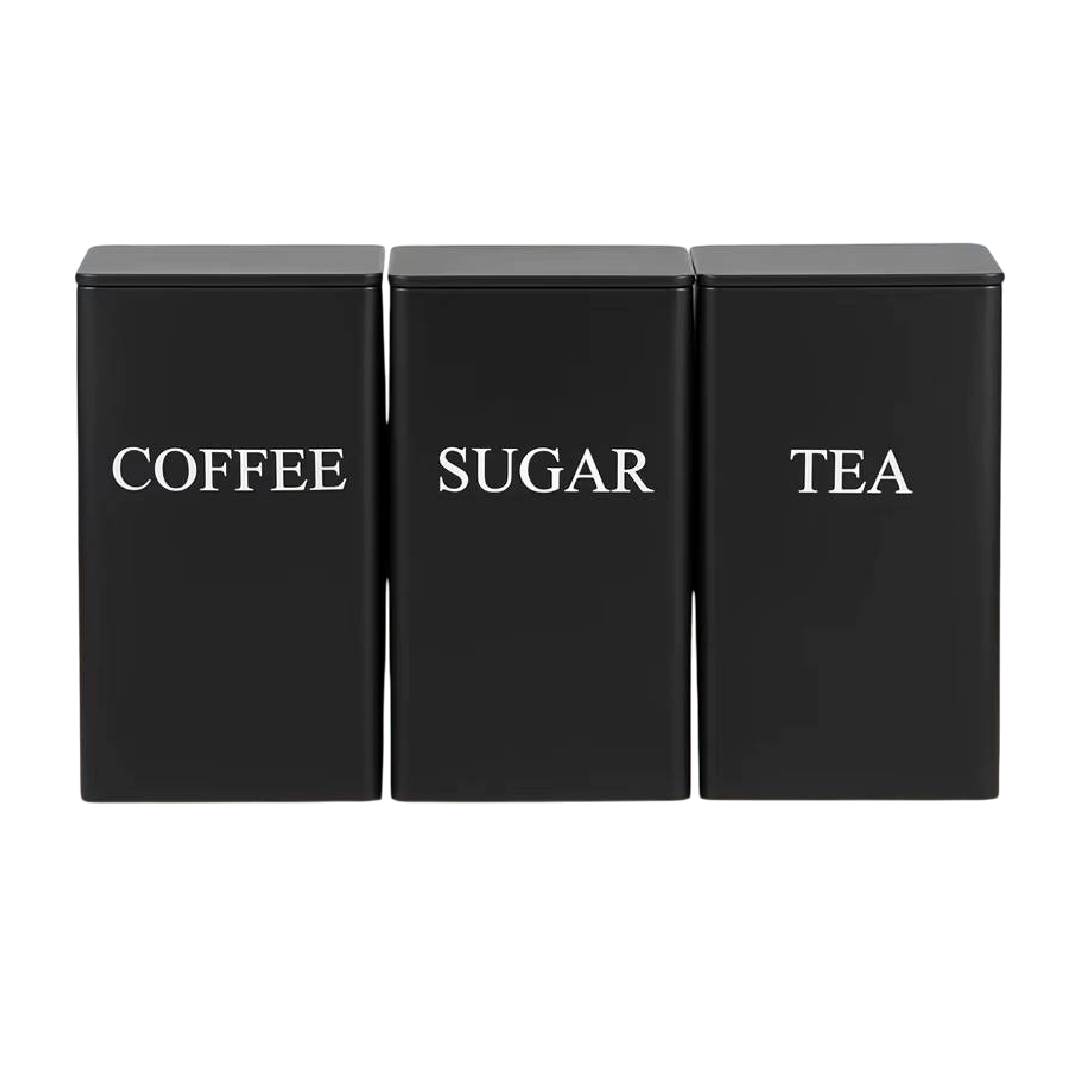Storage Container Set Minimalist - Coffee, Sugar, Tea