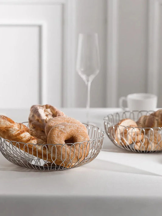 Design fruit bowl made of stainless steel Velia