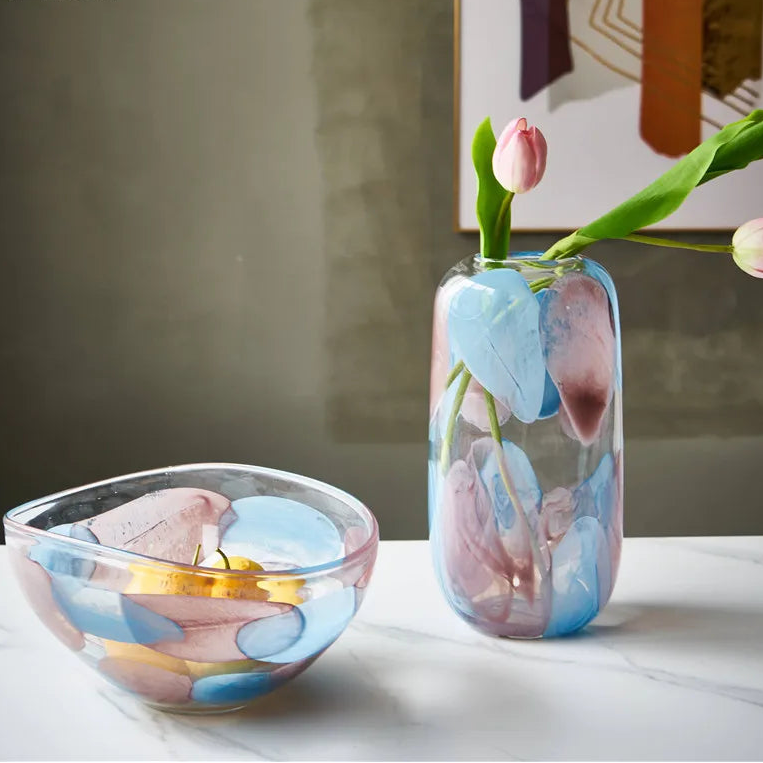 Glass Vase Elegant Flora