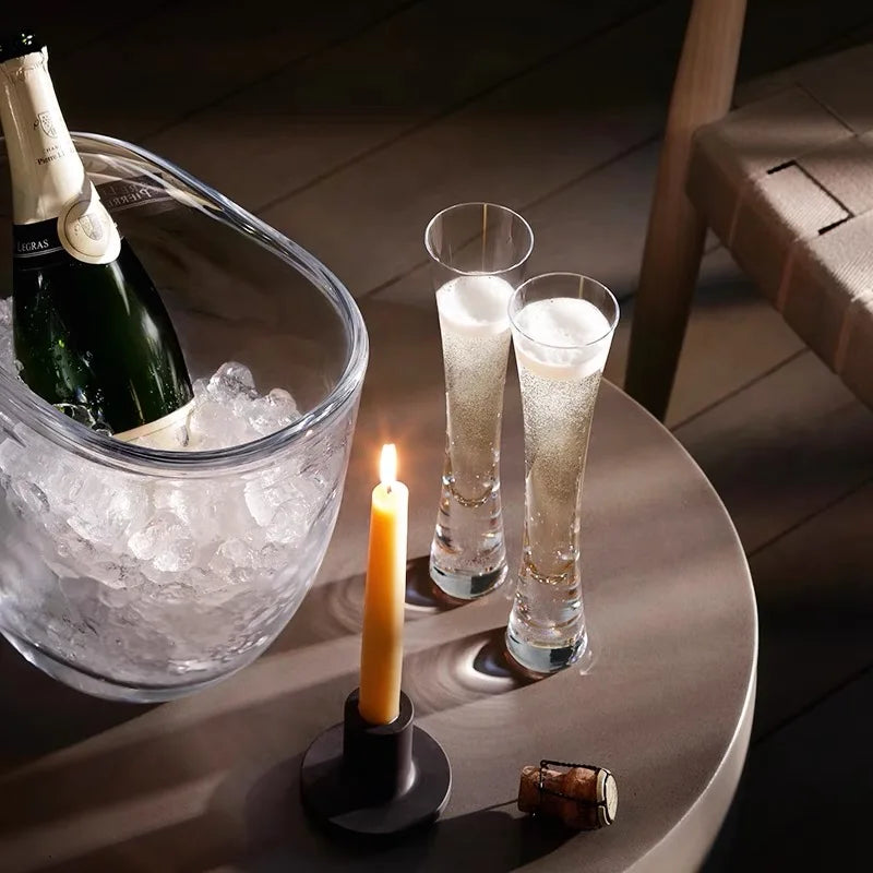Verre à champagne de luxe élégant