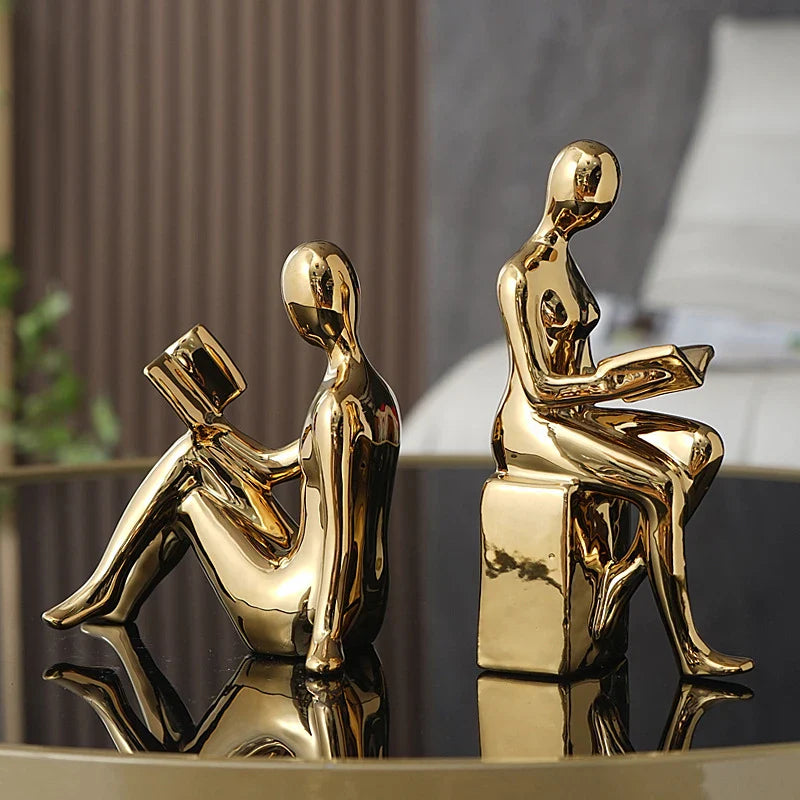 Reading sculptures for decoration
