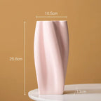 Vase en céramique décorative minimaliste Spirallis
