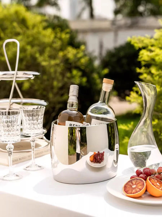 Edelstahl Eiskübel Riven