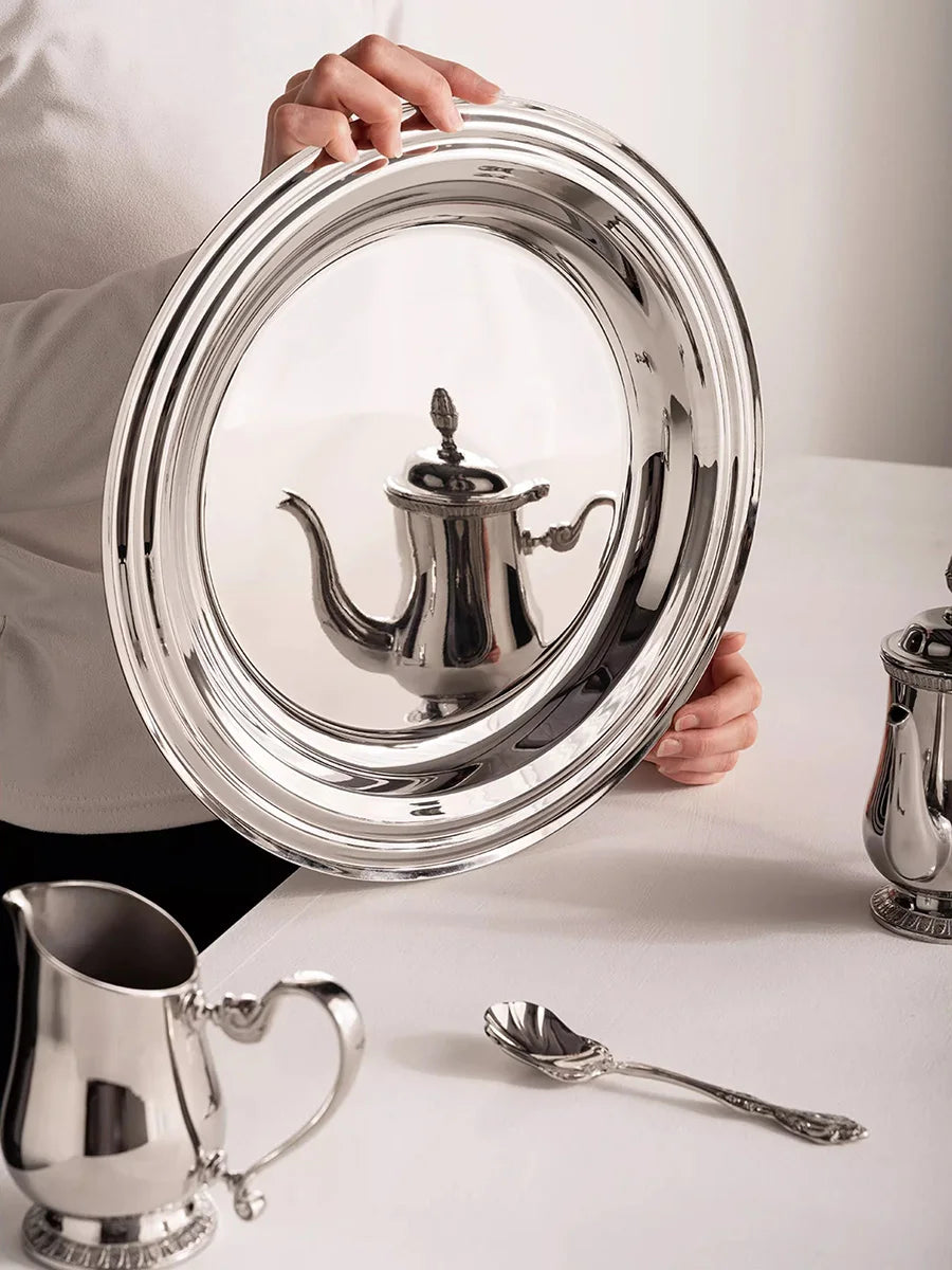 Stainless steel serving tray Cirra