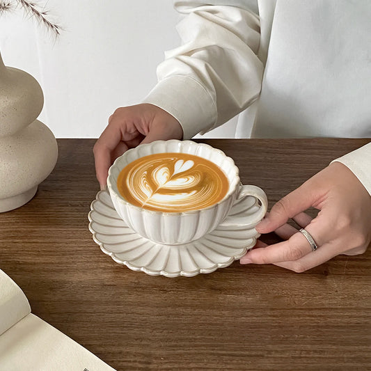 Porcelain cup and saucer set shell – 2-piece