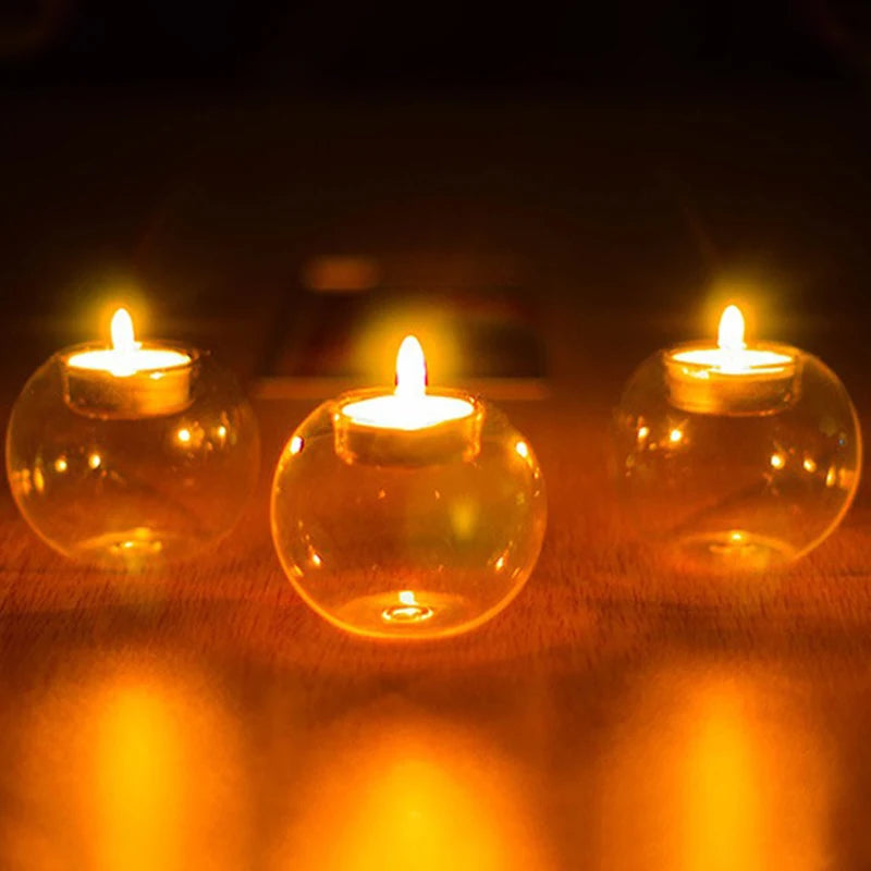 Round tealight holders Hollow Glow