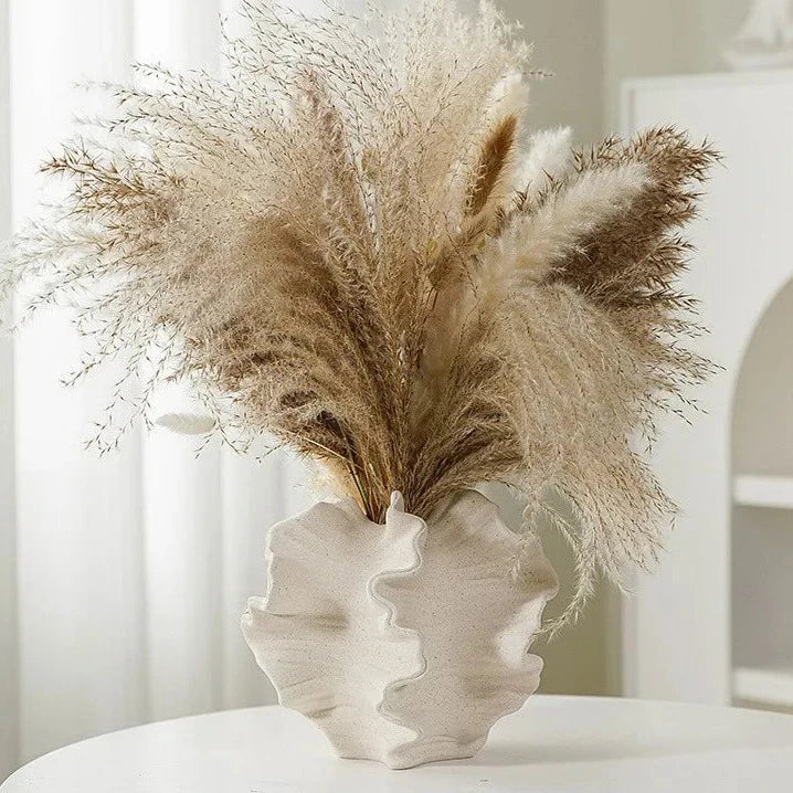 Vas nordic cun corals da mar da ceramica