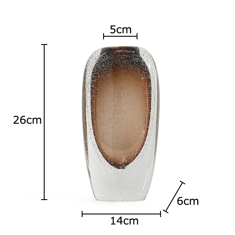Glass Vase Elegant Moka