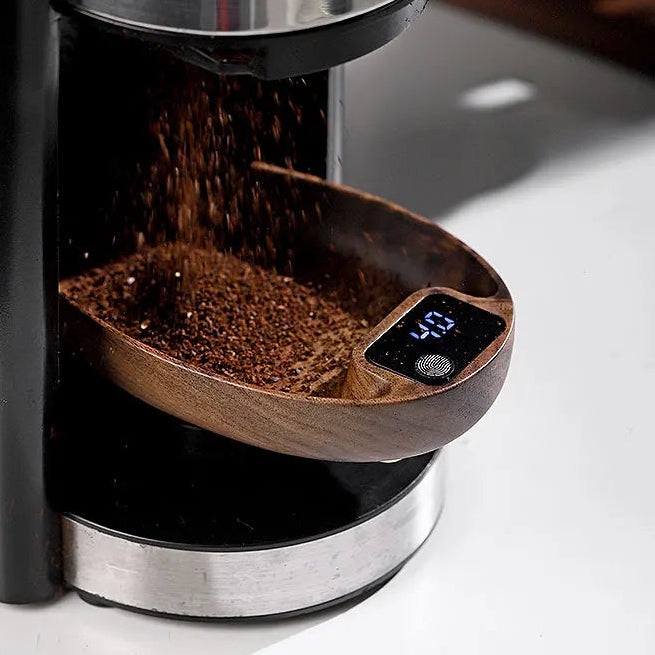 Digitale Kaffee-Waage mit Holzdesign