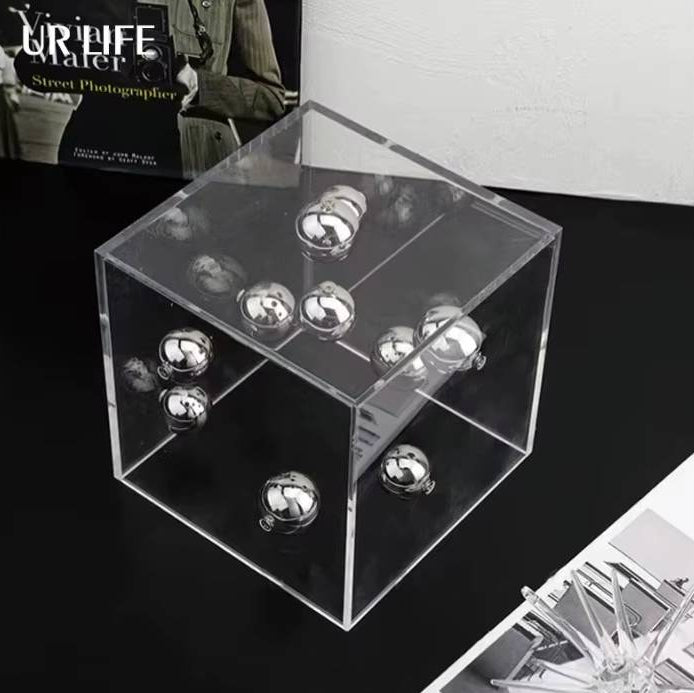 Acrylic decorative cube Orbis