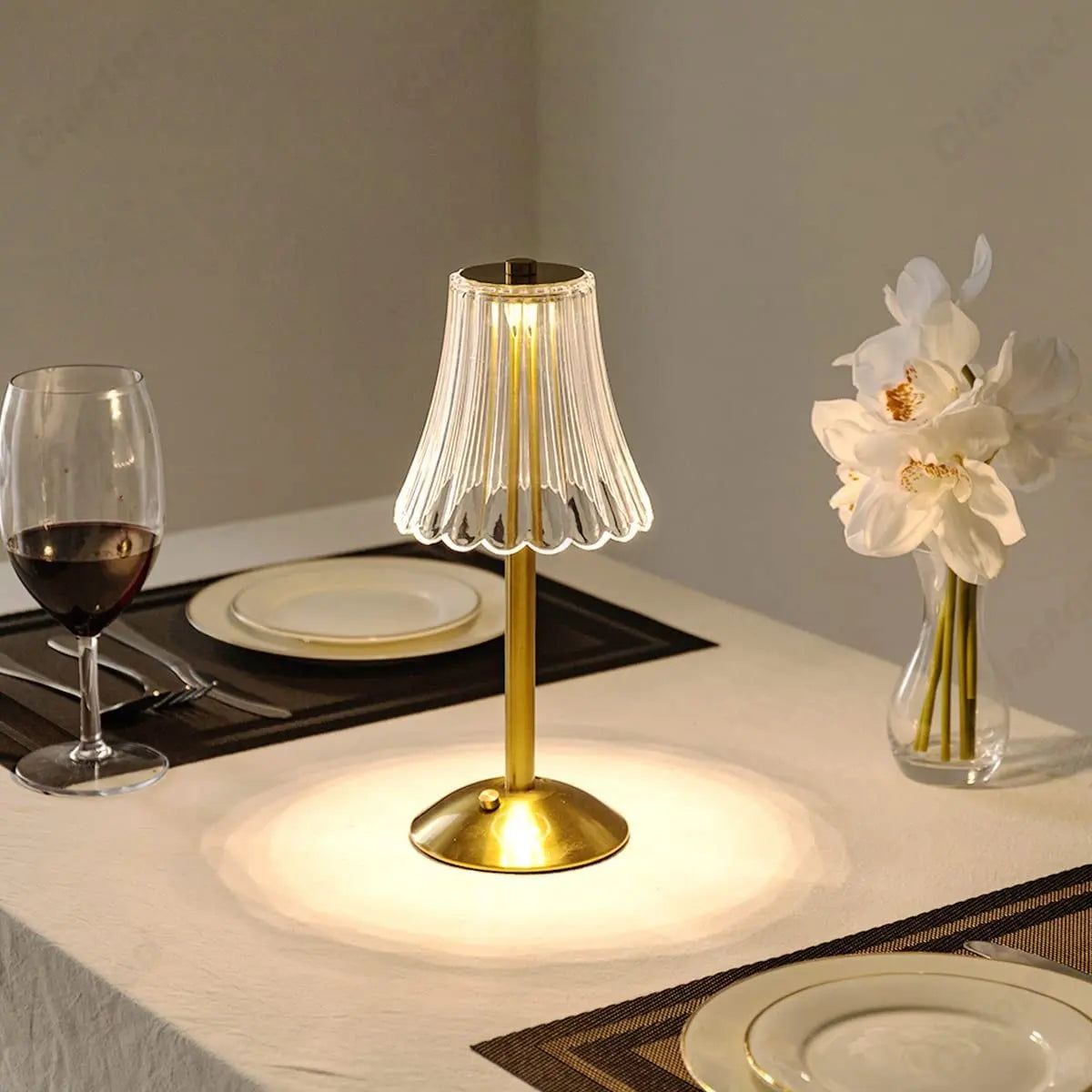 Tischlampe Kabellos Vintage LumiBelle