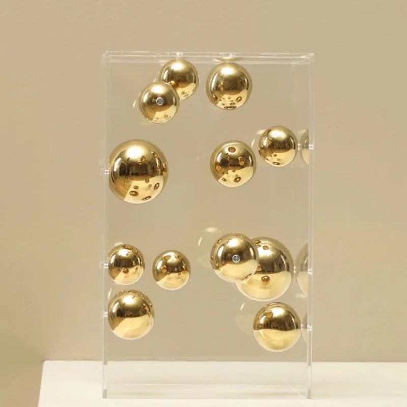 Acrylic decorative cube Orbis