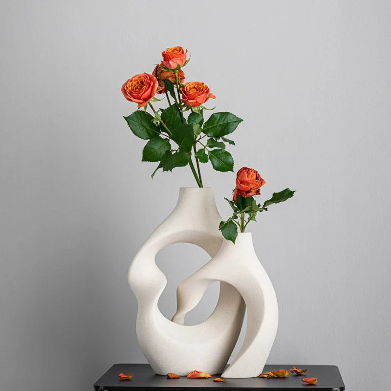 Double Nordic Ceramic Vase