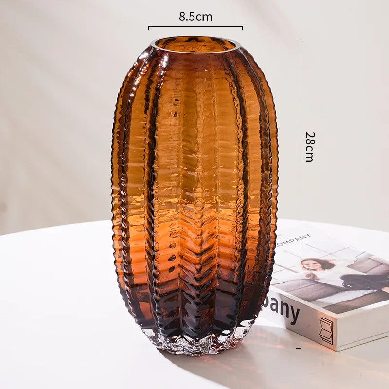 Glass vases Cactus – 2-piece